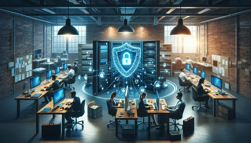 Comment protéger ses données clients quand on est une petite structure - AI generated illustration