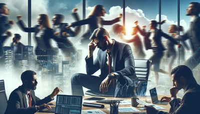 Comment gérer la pression mentale quand on dirige une entreprise - AI generated illustration